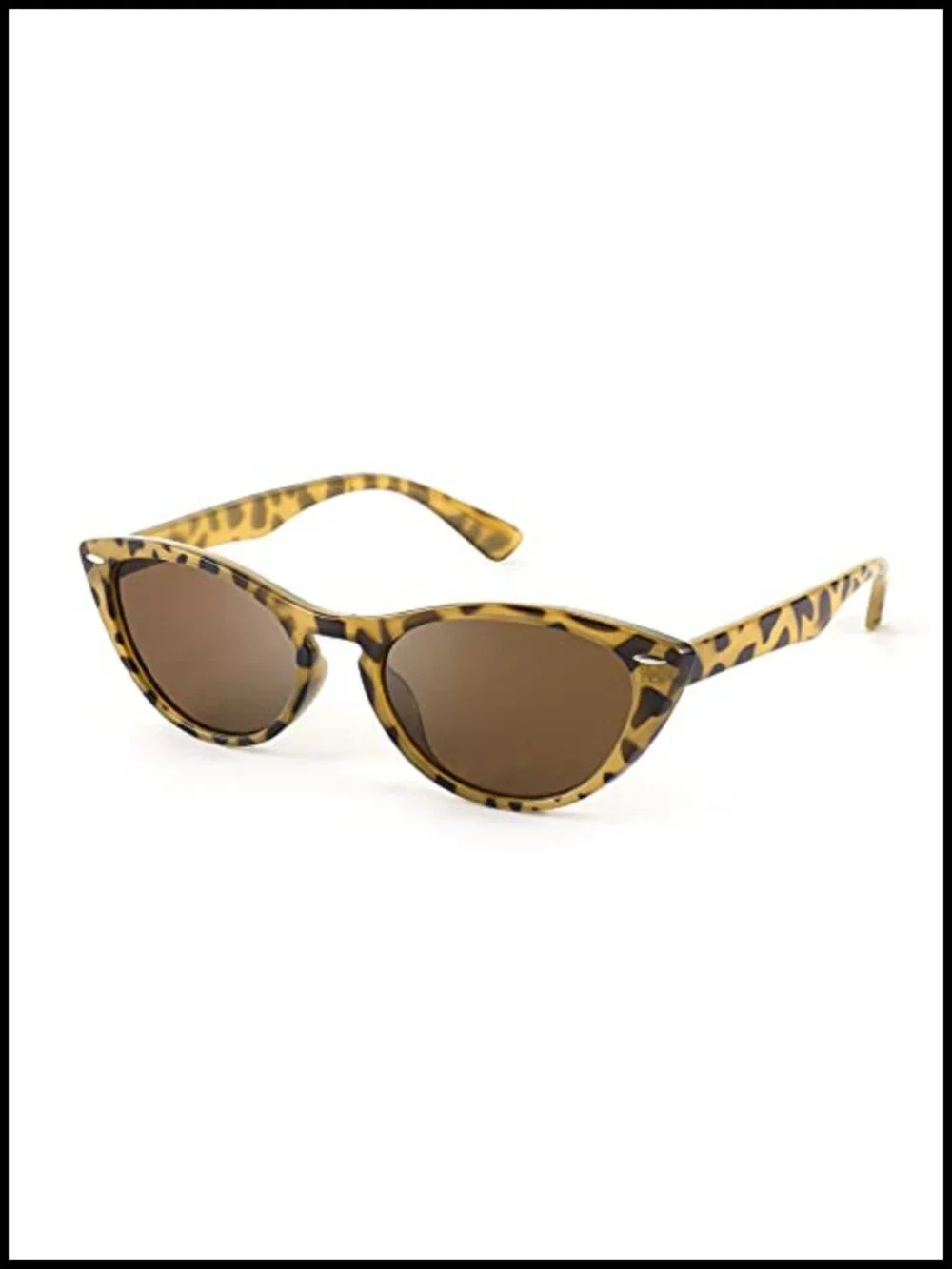 Retro Cat Eye Sunglasses UV400 Protection Plastic Frame Unisex